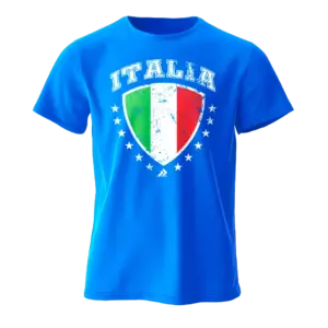 Italia T-Shirt Blue