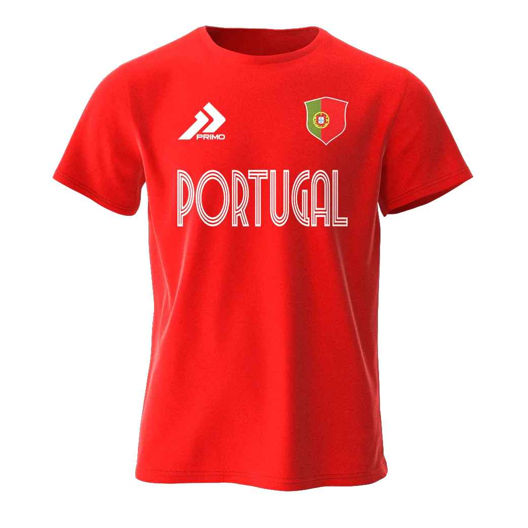 Portugal T-Shirts Red
